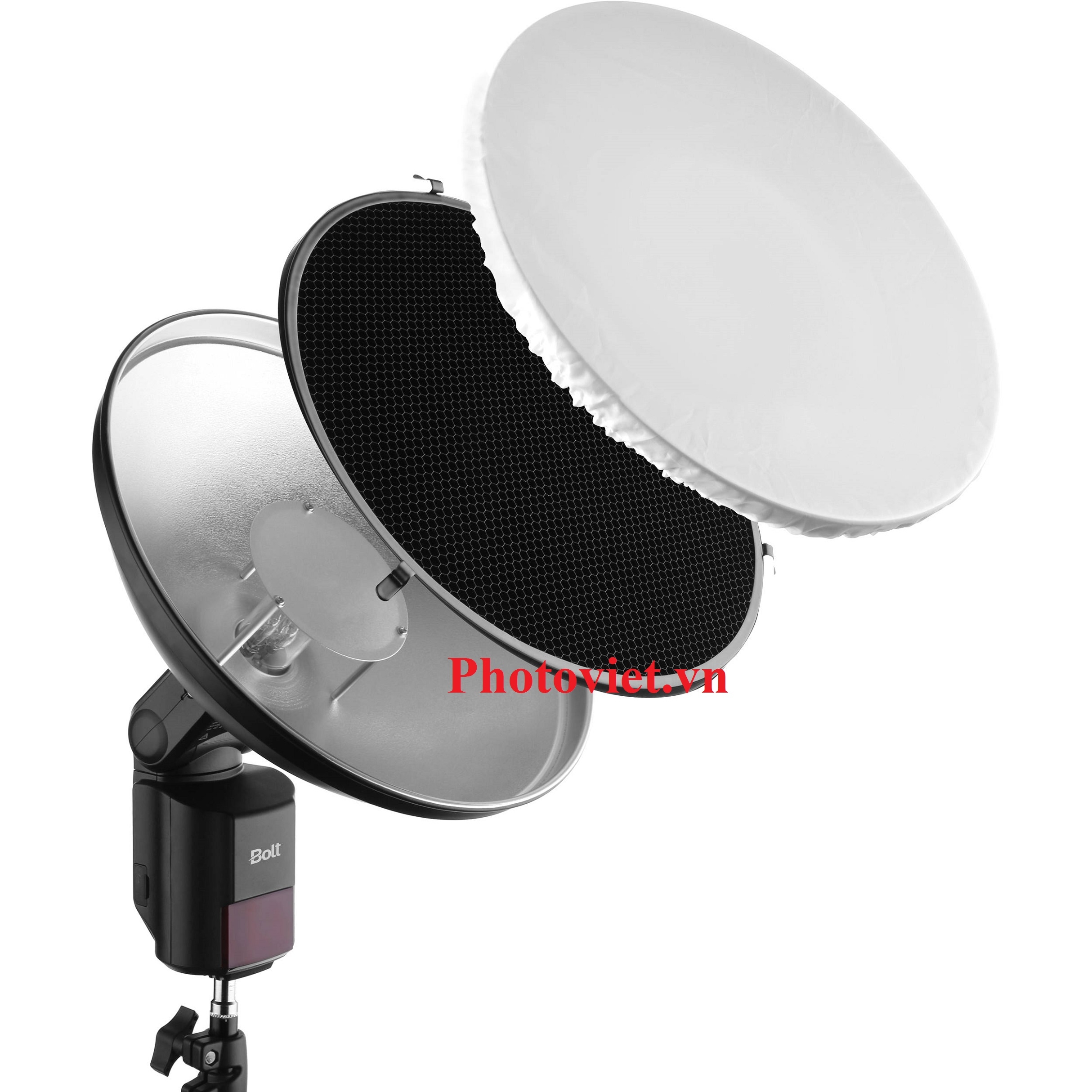 Beauty Dish Chóa Tổ Ong 42 Cm Photoviet