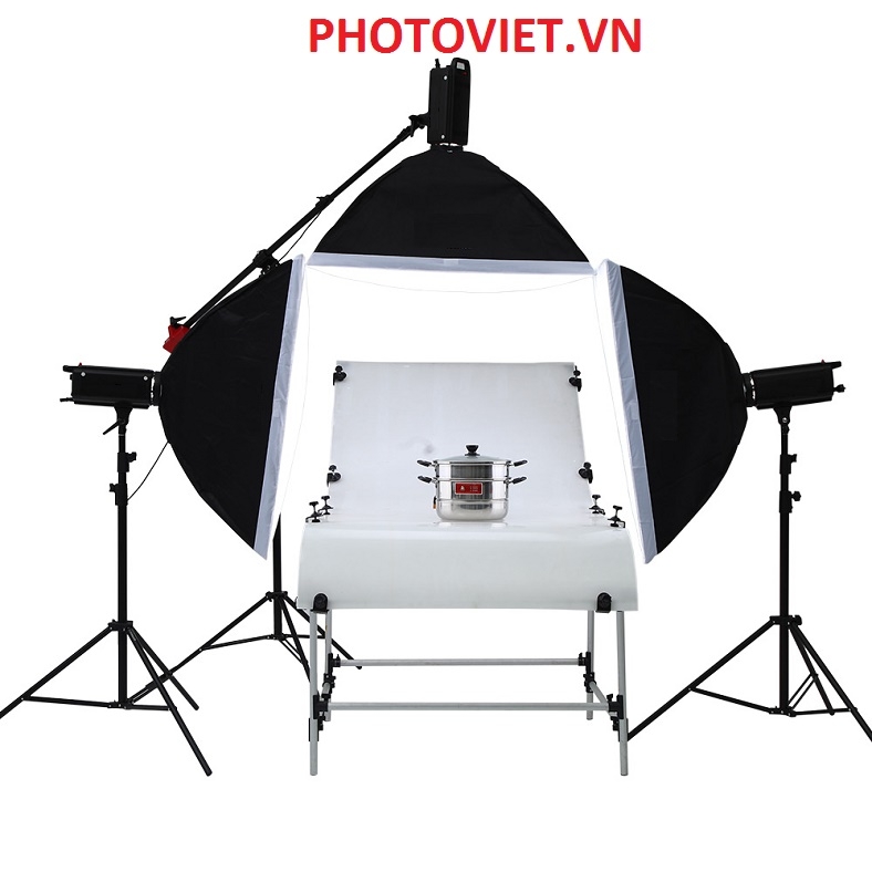 Bộ Đèn Kit Studio Hylow He1000W-2 Photoviet