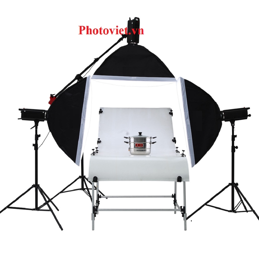 Bộ Đèn Kit Studio Hylow He1000W-4 Photoviet