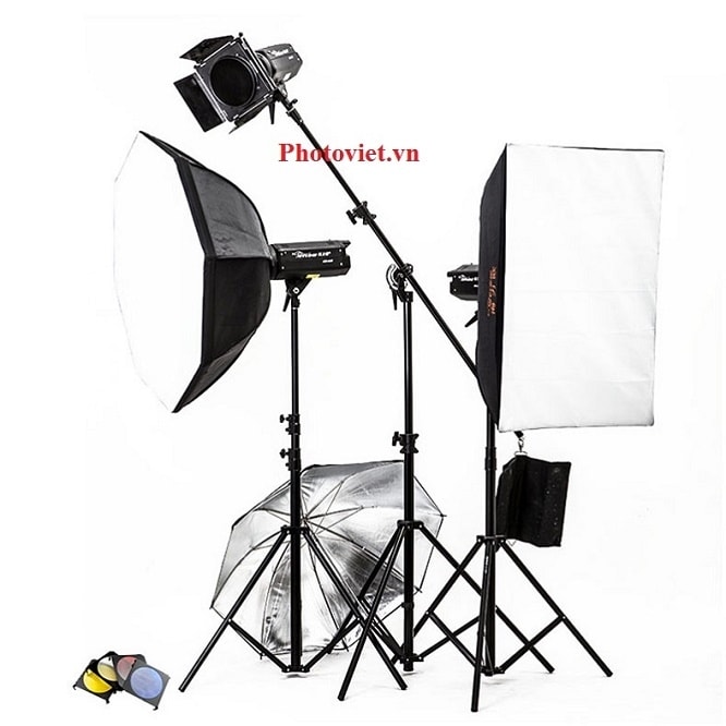 Bộ Đèn Kit Studio Hylow He1000W-4 Photoviet