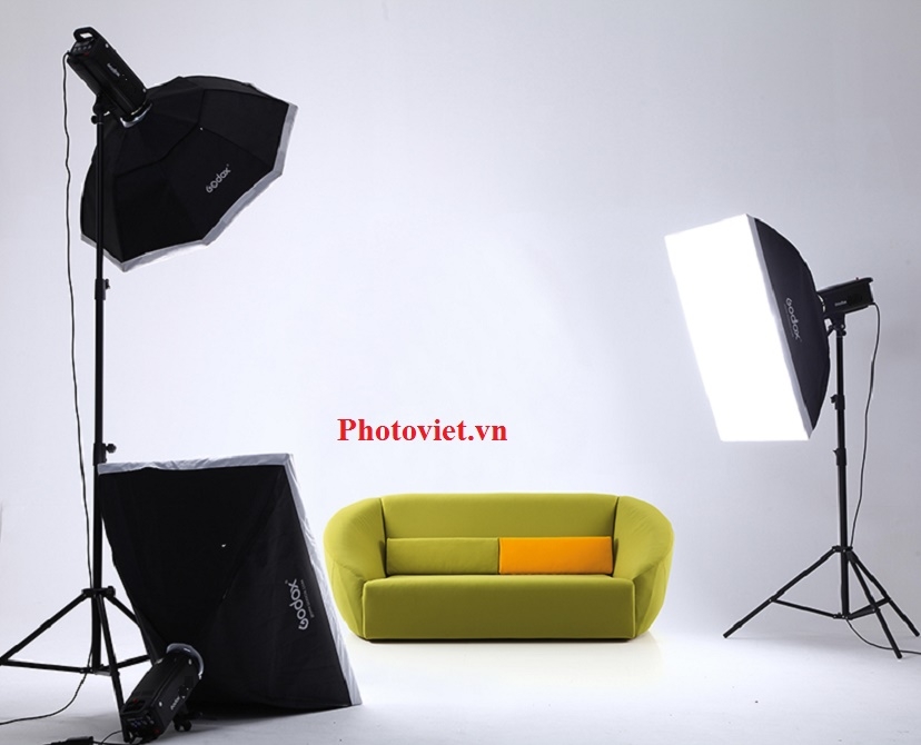 Bộ Đèn Kit Studio Hylow He600W-2 Photoviet