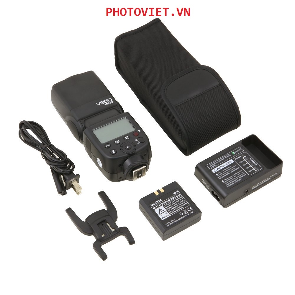 BỘ KIT FLASH GODOX VING 850II GN58 HSS FOR CANON/NIKON/PENTAX/SONY