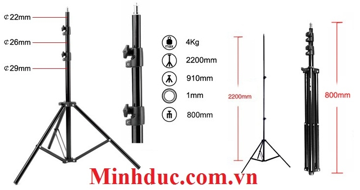 Chân dèn Jinbei JB-220 Photoviet