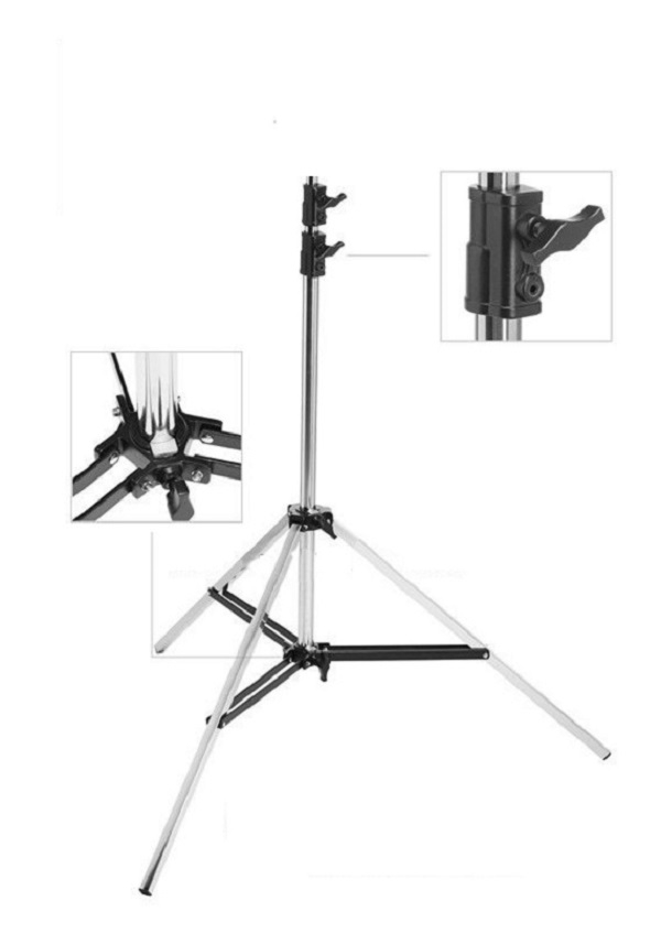 Chân Đèn Light Stand Inox 240 Cm Photoviet