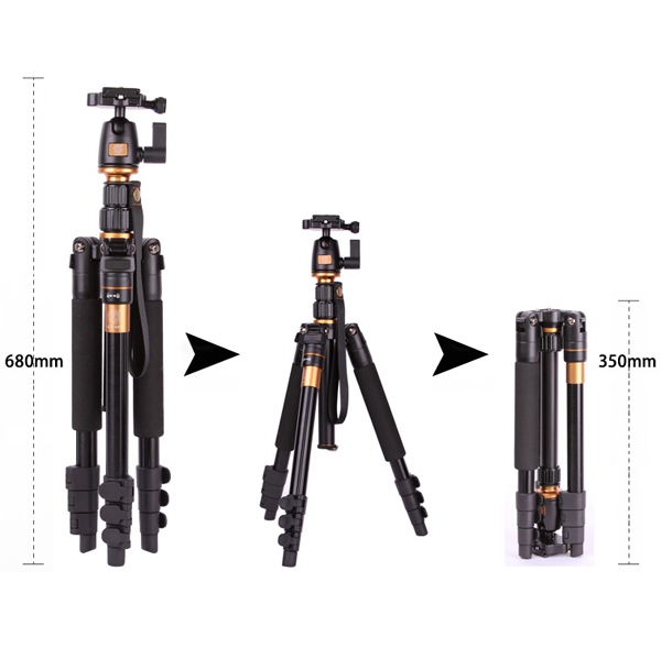 Chân Máy Ảnh Chuyên Nghiệp Tripod Beike Q555 Photoviet