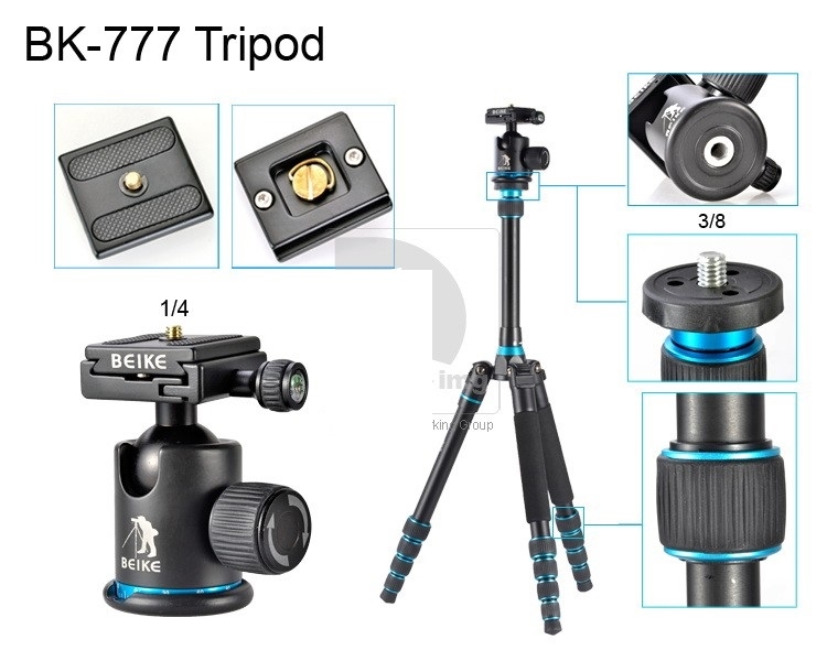 Chân Máy Ảnh Chuyên Nghiệp Tripod Beike Q777 Photoviet