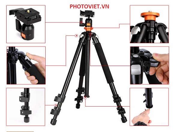 Chân Máy Ảnh Tripod Beike SL 158 Photoviet