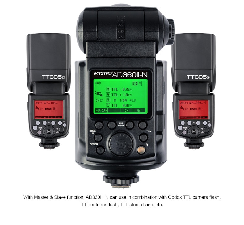 Đèn Flash GODOX AD360II TTL for Canon/Nikon