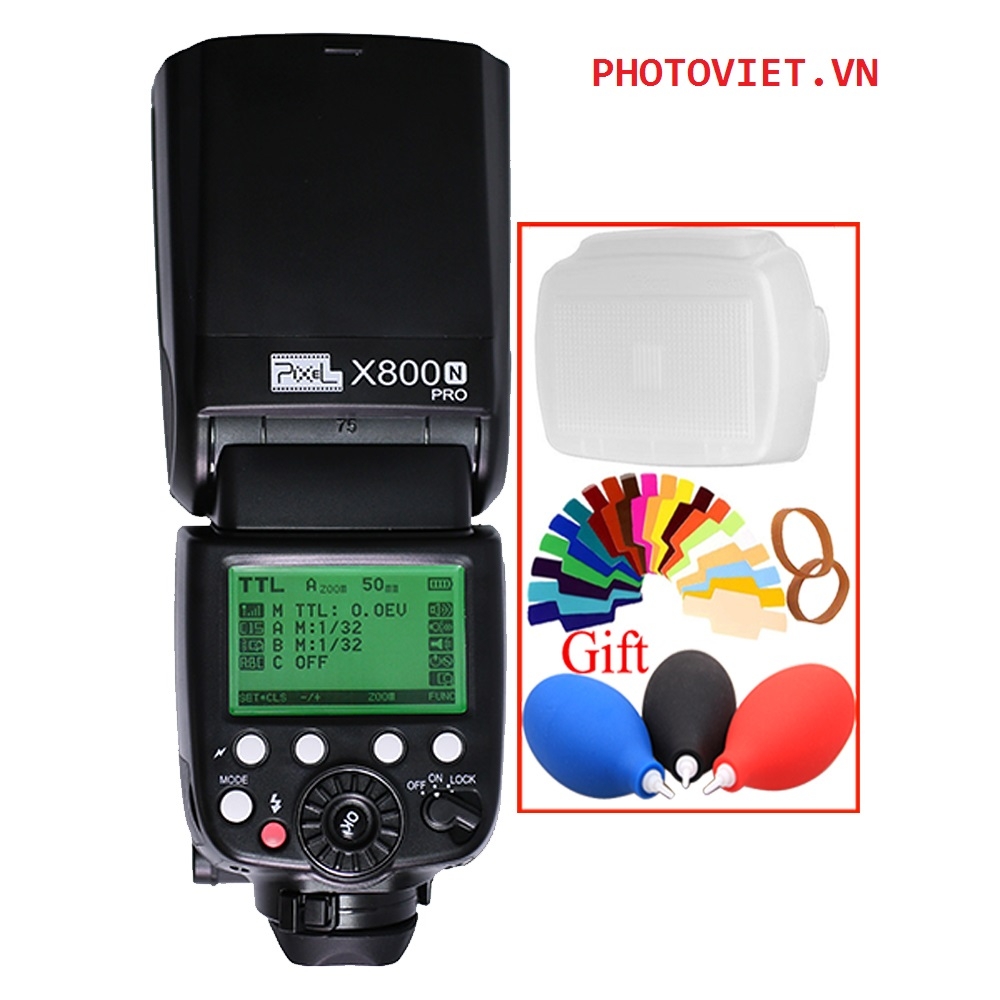 ĐÈN FLASH PIXEL X800C / X800N STANDARD FOR CANON/NIKON