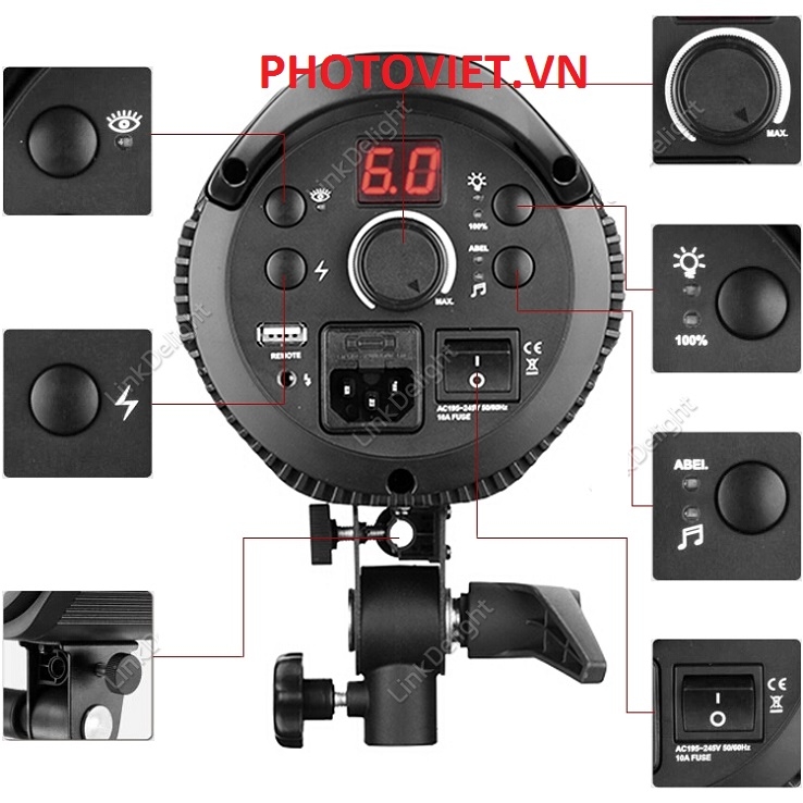 Đèn Flash Studio Jinbei DPE 600W Photoviet