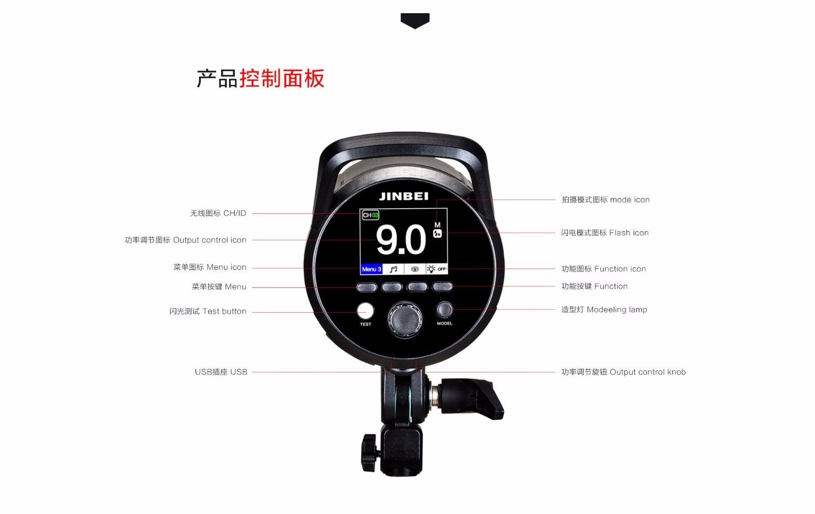 Đèn Flash Studio Jinbei MSNII- 800W TTL HSS Photoviet