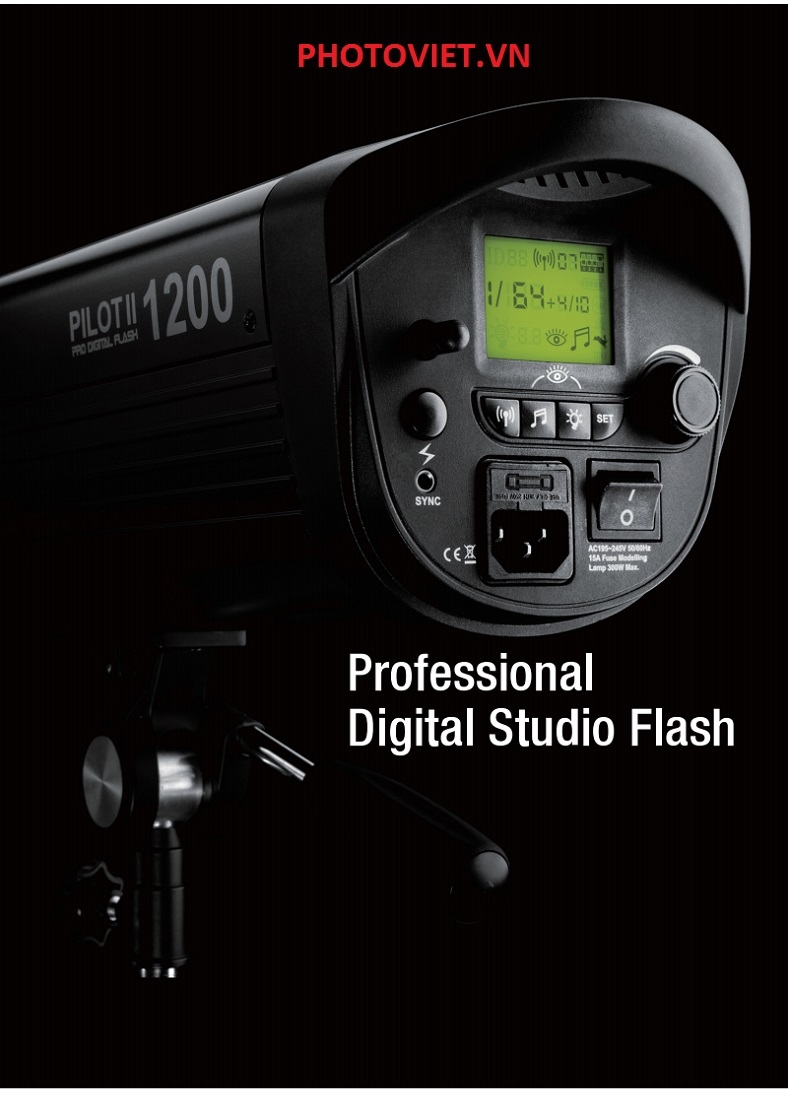 Đèn Flash Studio Jinbei Pilot II Pro 1200 Photoviet