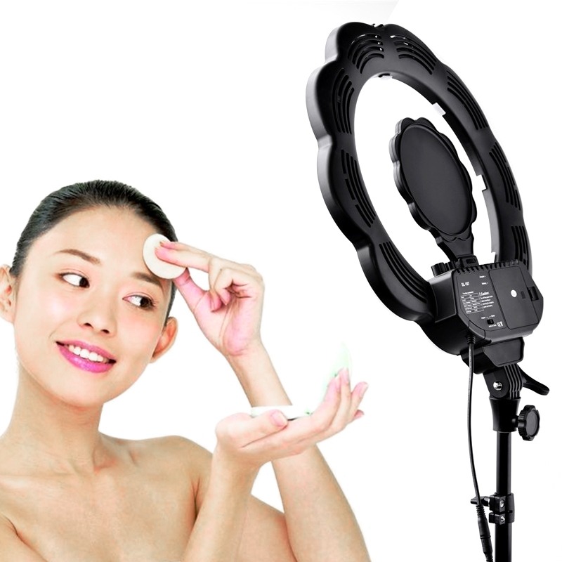 Đèn Led Ring Light Hình Hoa MD107B 2300-6000K Màu Đen 18 inch