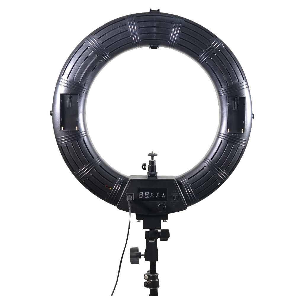 Đèn Led Ring MD250B 3200-7500k 14 inch có đế gắn pin CAO CẤP