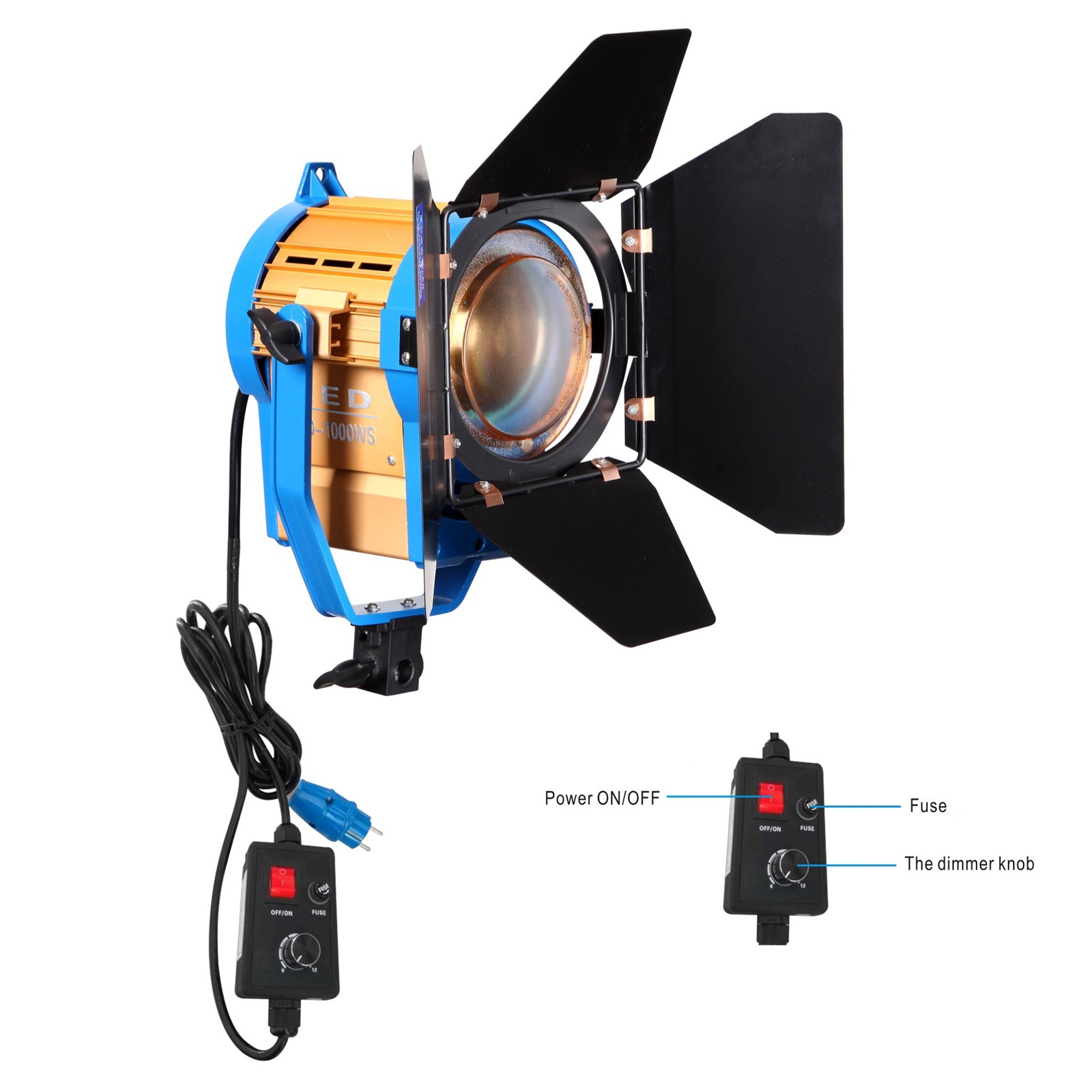 ĐÈN NiceFoto LED fresnel light CD1000W 5500K