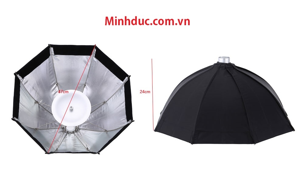 Godox S7 48cm Foldable Softbox Octagon Umbrella Diffuser Reflector Photo Lighting Kit for WITSTRO AD360 AD180 AD200 Speedlight Photoviet