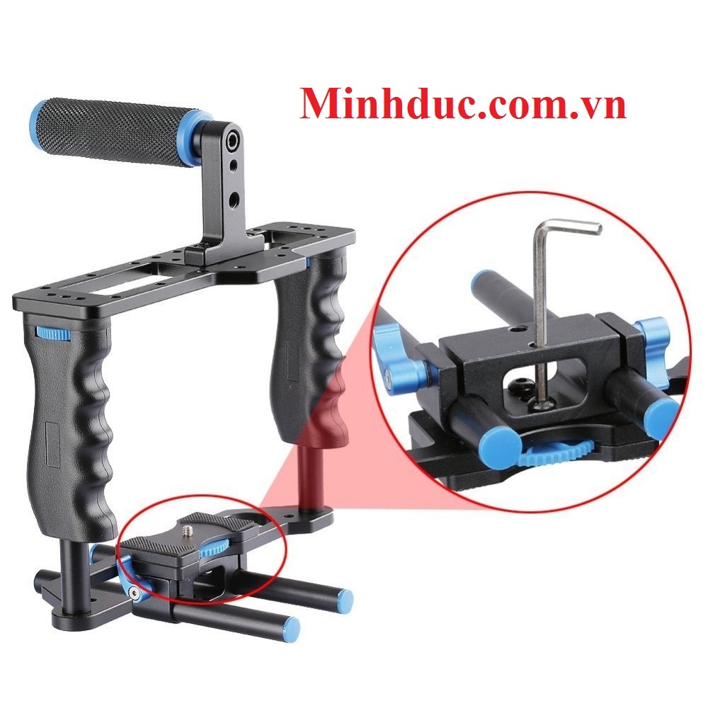 Tay cầm chống rung quay phim Yelangu - camera Cage C2 - Handheld Stabilizer Photoviet