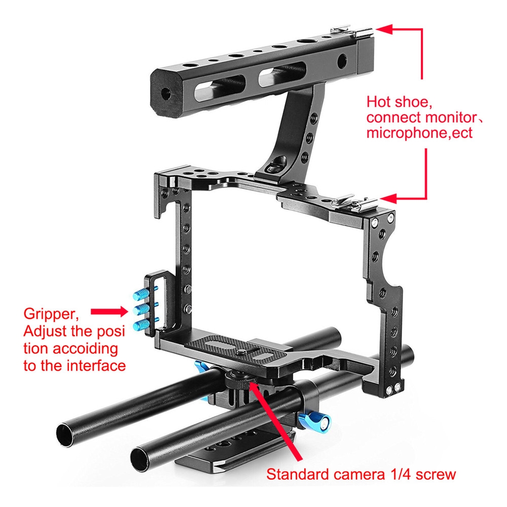 Tay cầm chống rung quay phim Yelangu camera Cage C5 - Handheld Stabilizer Photoviet