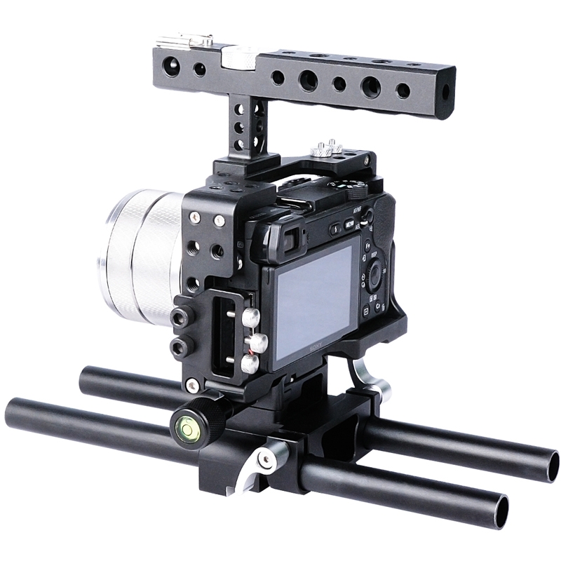 Tay cầm chống rung quay phim Yelangu camera Cage C6 - Handheld Stabilizer for sony a6300 a6500 Photoviet