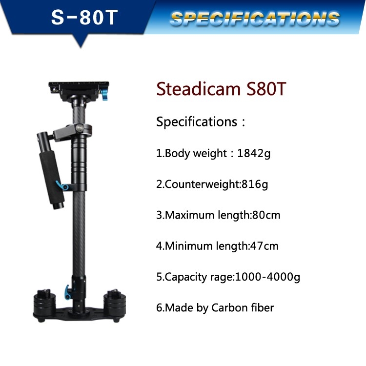 Tay cầm quay phim Yelangu steadicam S80t pro Carbon fibre Photoviet